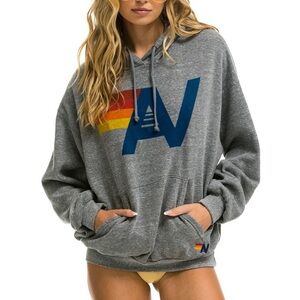 Gray Hoodie with Colorful Logo